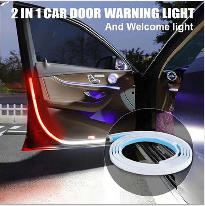 XYW 超人気 LED自動車 超薄型ライトガイド レインボー 流水ターンシグナルランプ