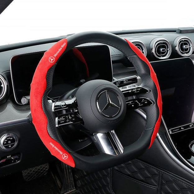XYW 【マットタイプ】ステアリングホイールカバー スエード 滑り止め吸湿 車種別専用ステアリングカバー