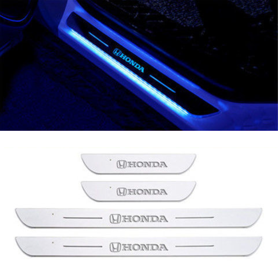 XYW 車載用アンビエントライト フロントドア リヤドア ライト ワイヤレスセンサーLEDライト【七彩流光/多色切り替え】