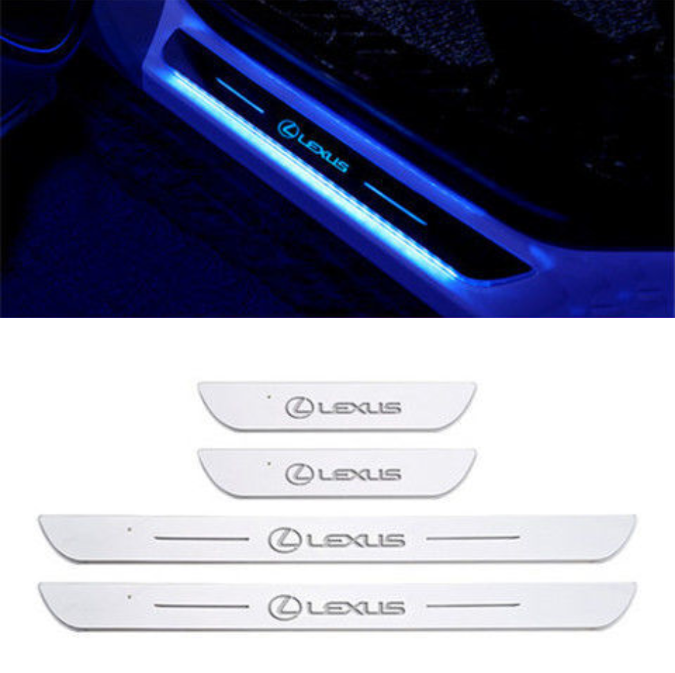 XYW 車載用アンビエントライト フロントドア リヤドア ライト ワイヤレスセンサーLEDライト【七彩流光/多色切り替え】