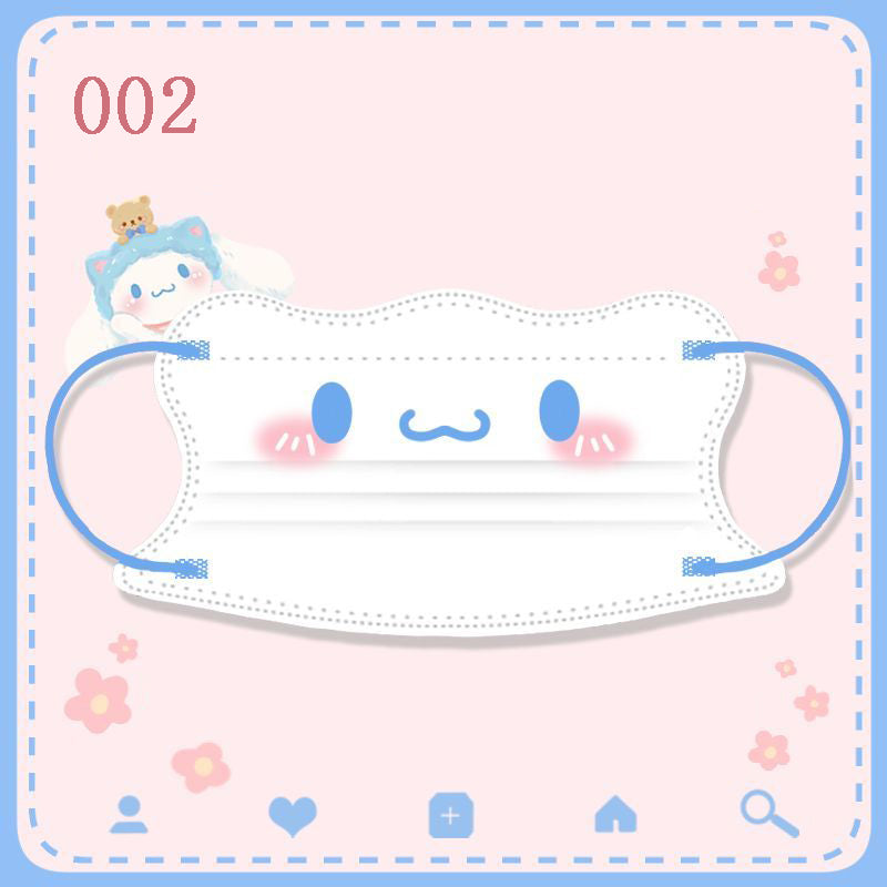 WLY サンリオ かわいい 3D立体マスク おしゃれだ 3層構造 50枚/20枚