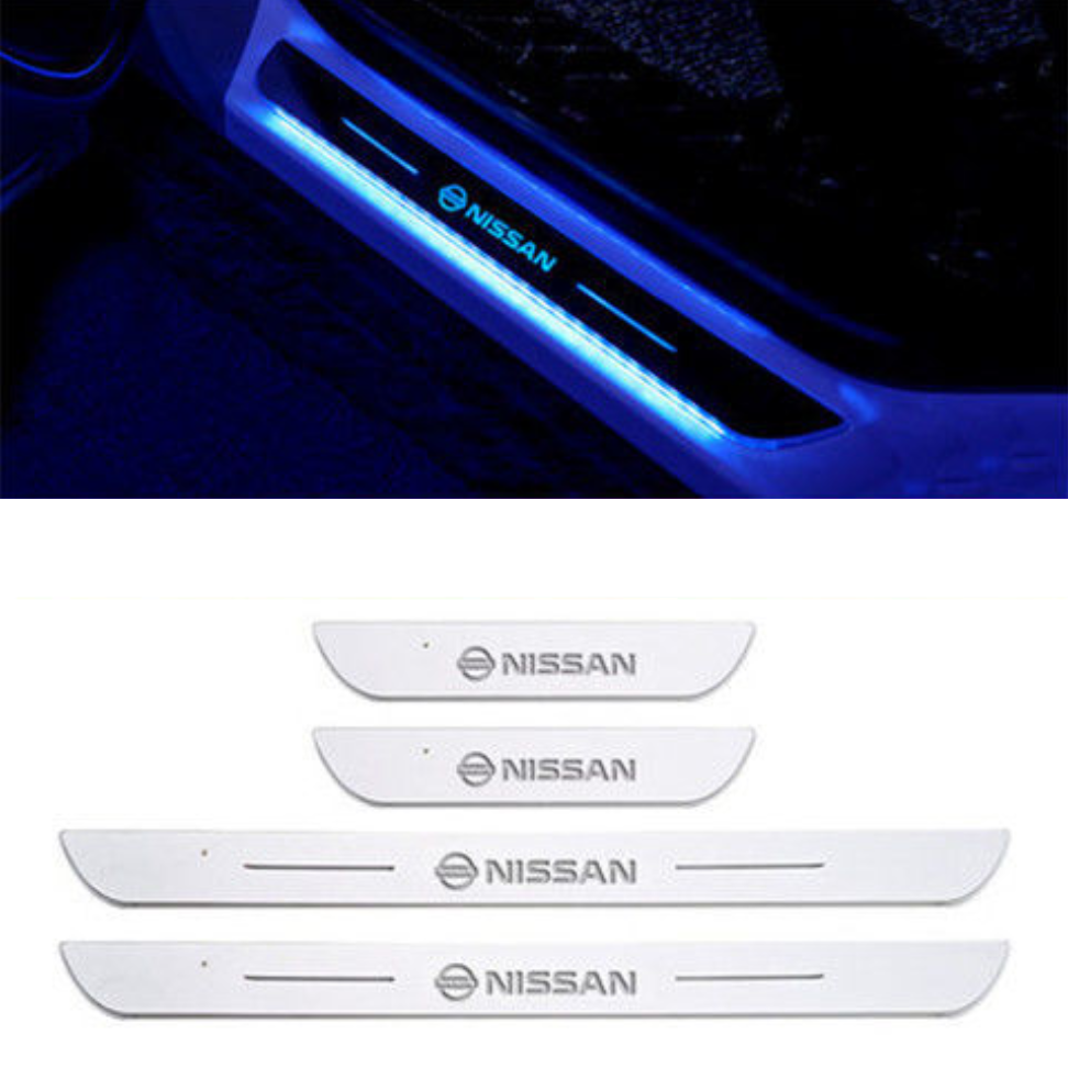 XYW 車載用アンビエントライト フロントドア リヤドア ライト ワイヤレスセンサーLEDライト【七彩流光/多色切り替え】