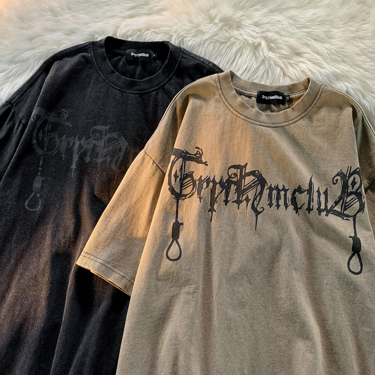 XYW オーバーサイズ かっこいい ストリート 半袖 Tシャツ 2色 ギャル トップス