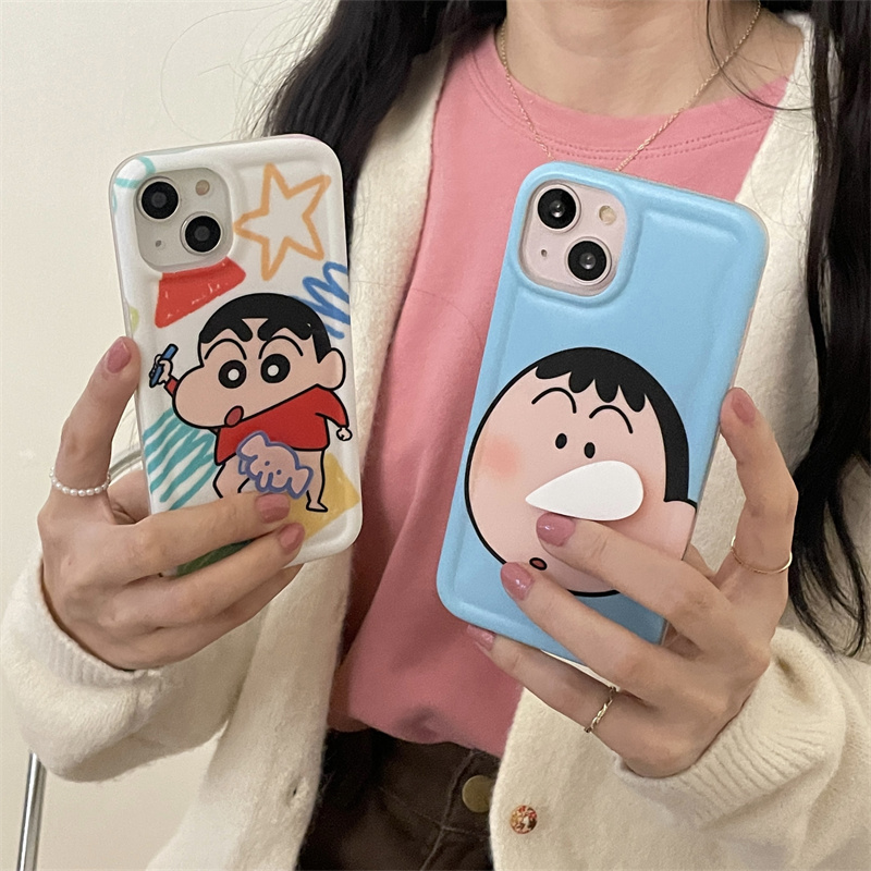 WLY 回転 キャラクター スマホケース 携帯電話ケース 可愛い 面白い