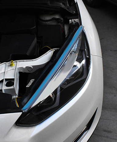 XYW 超人気 LED自動車 超薄型ライトガイド レインボー 流水ターンシグナルランプ