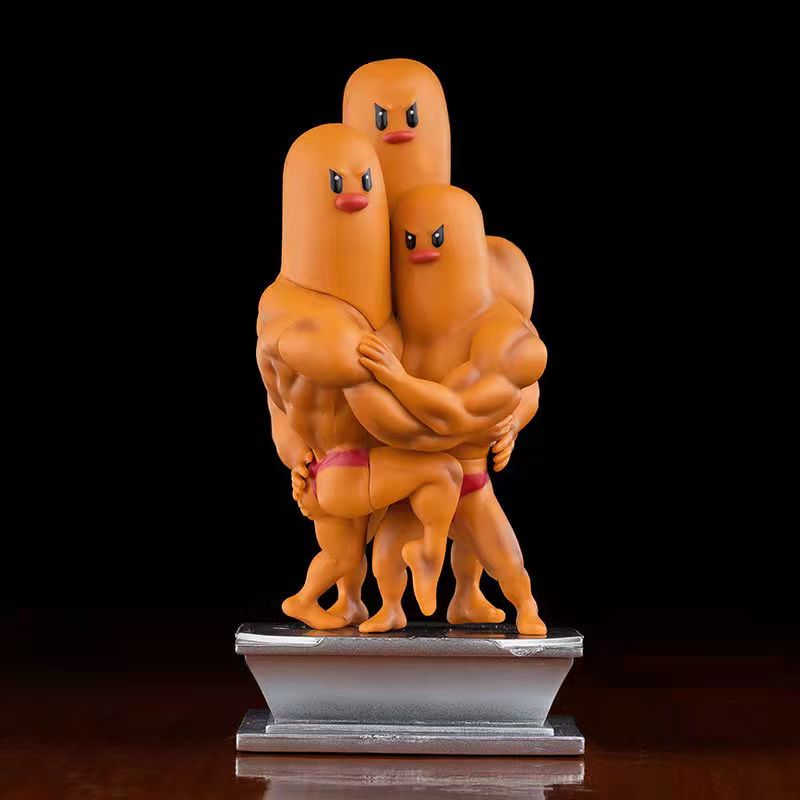 筋肉猛男置物フィギュア/ピカチュウ /ジェニガメ/ リトル・ドラゴン /アマガエルの種