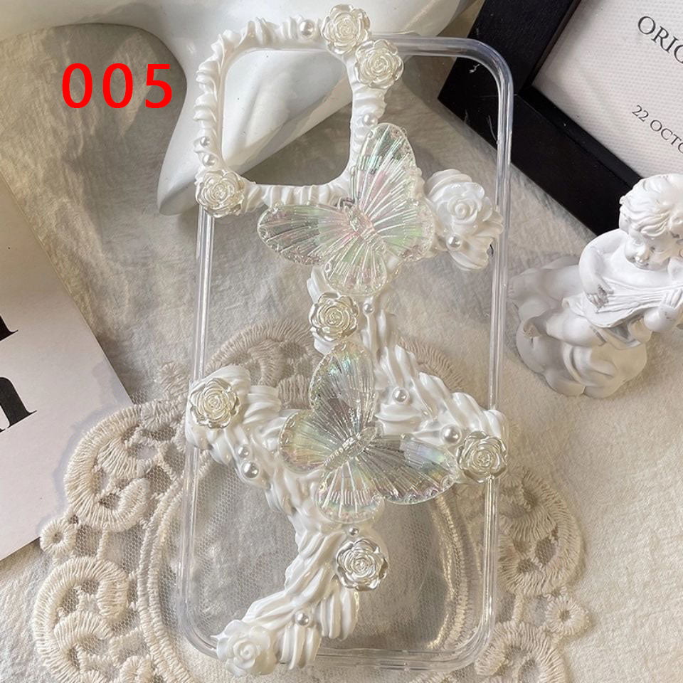 OL バロック風 天使 花 ホイップ携帯ケース 完成品