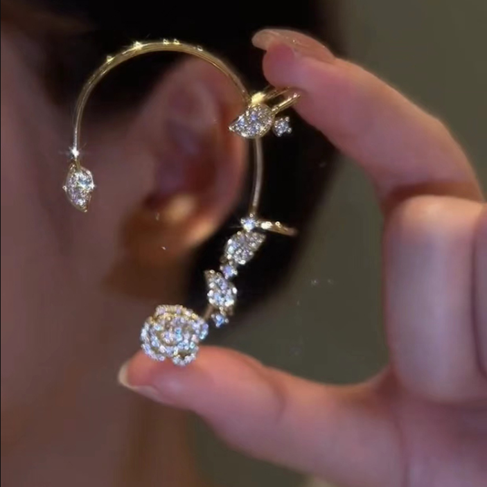 前壳 XYW ローズガーデン イヤリング イヤーフック イヤーカフー