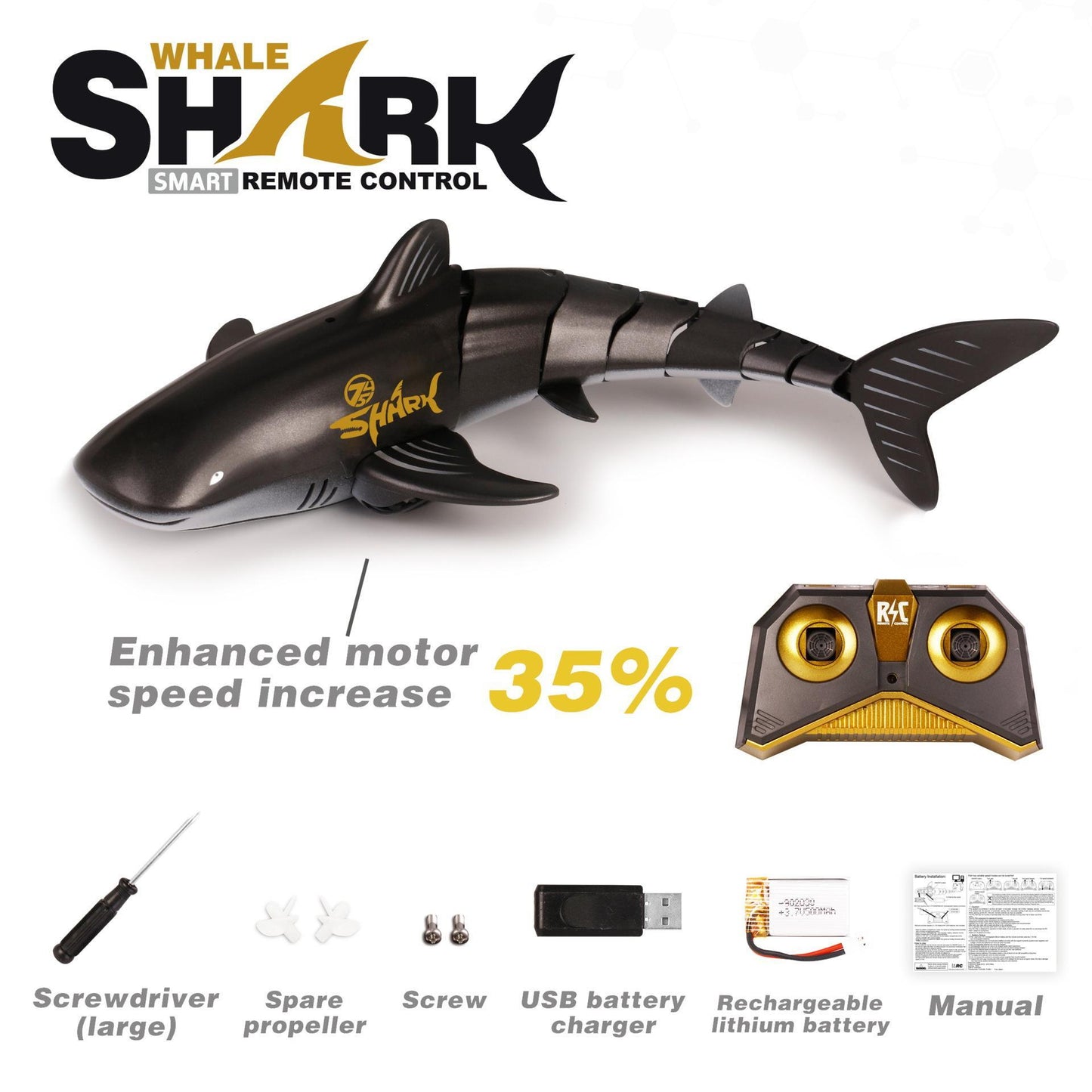 YQQ 電動リモコン サメ|クジラ 子供玩具 電気 海洋生物のシミュレーション