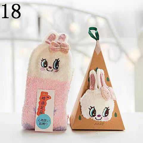 LF クリスマスソックス コーラルフリース クリスマスプレゼント ギフトセット 誕生日 贈り物