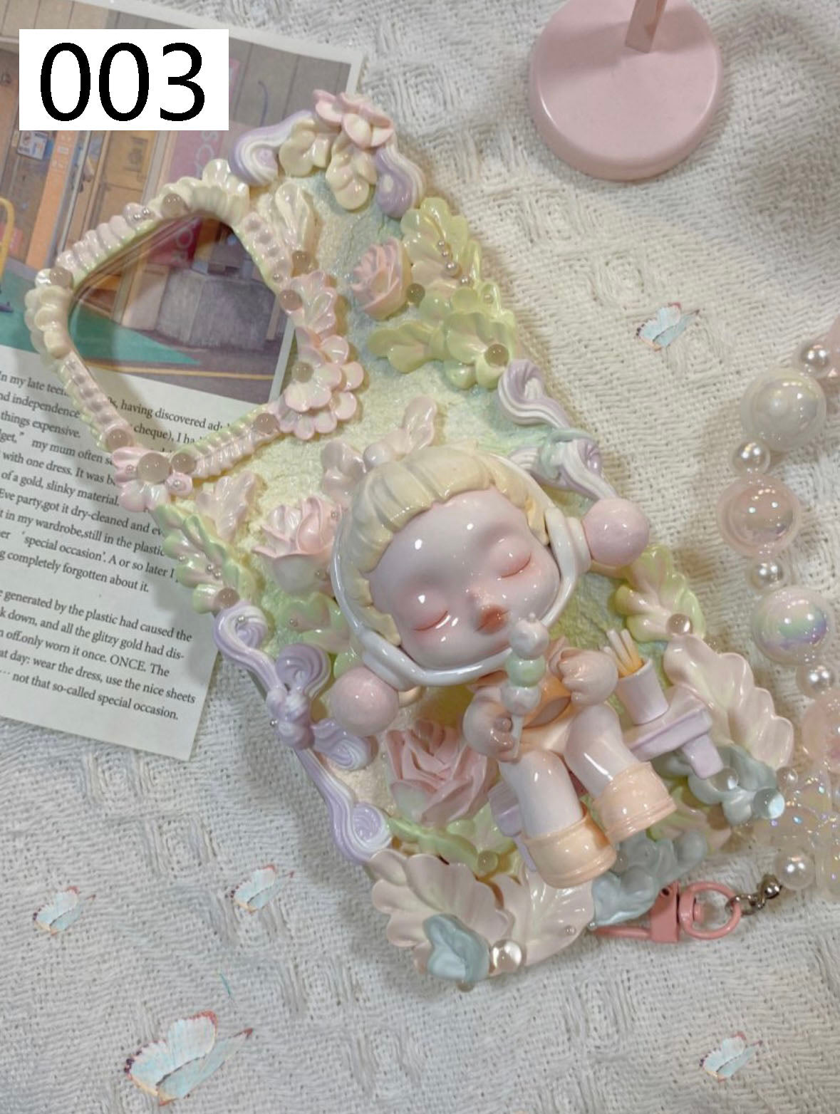 OL 3D立体ハンドペイント ホイップ携帯ケース かわいい ブラインドボックス 完成品