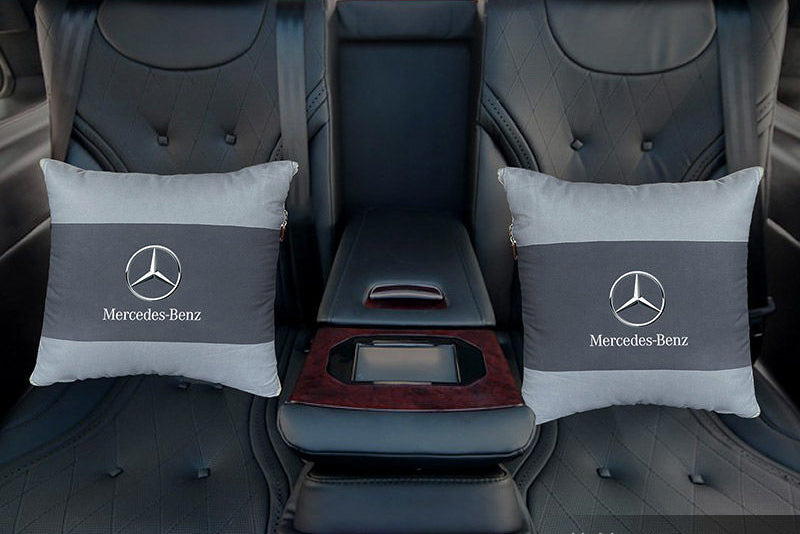 LF 車用 折り畳み枕 キルト クッション 抱き枕 2個入