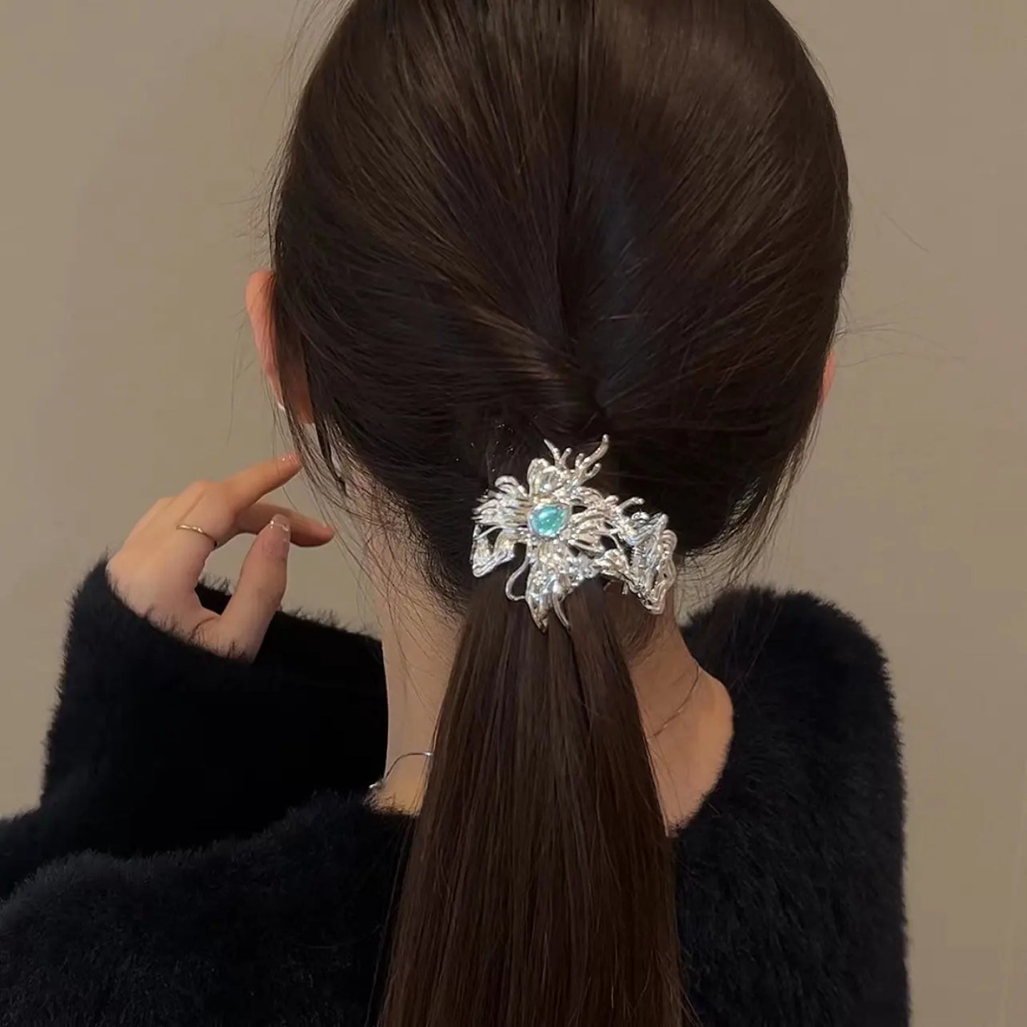 LF ヘアクリップ 蝶 バタフライ ヘアアクセサリー エレガント 髪飾り