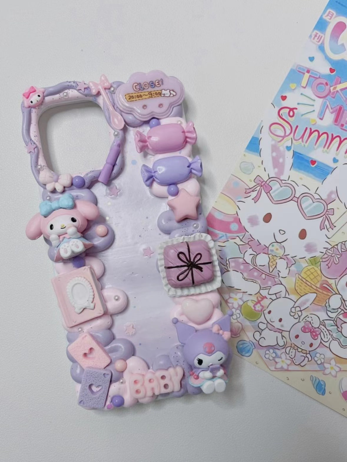 OL マイメロディ クロミ クリームゴム携帯ケース