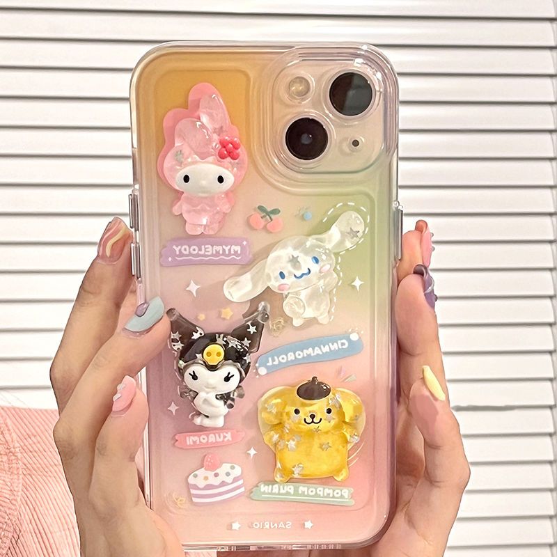 LF サンリオ 立体 キャラクター スマホケース シリカゲル 携帯電話ケース