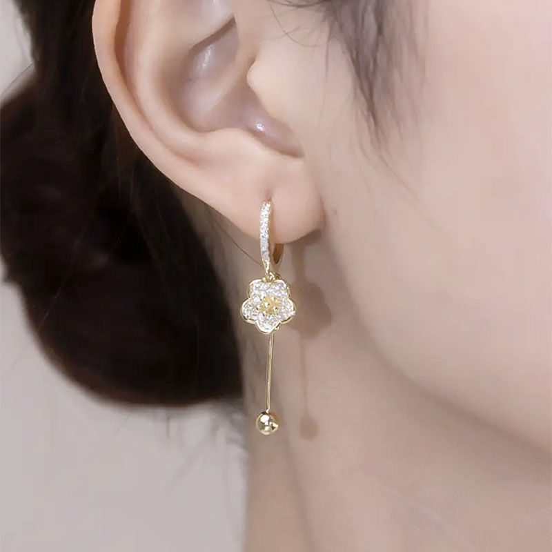 LF フラワー ピアス ファッション エレガンス