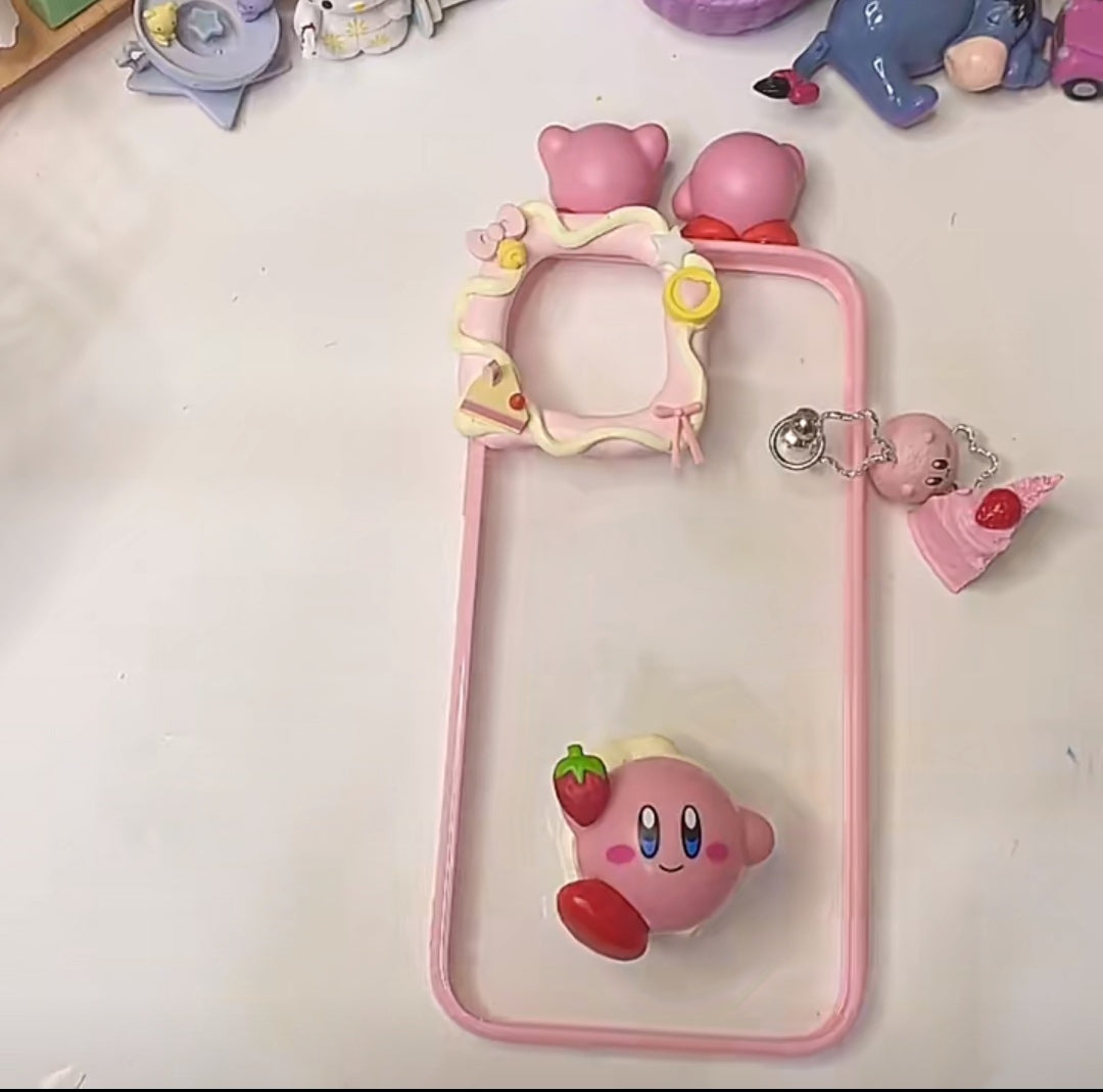 OL 手作り クリームゴム携帯ケース 星のカービィ