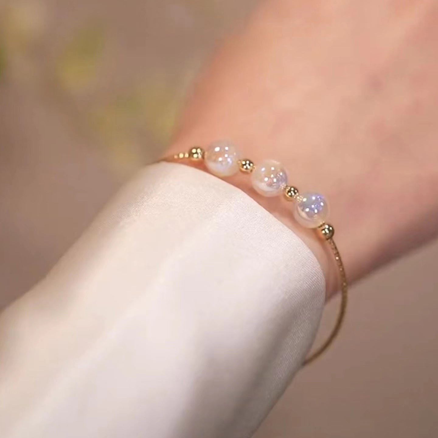 LF 人魚姫 パール ブレスレット 真珠 腕輪 エレガント