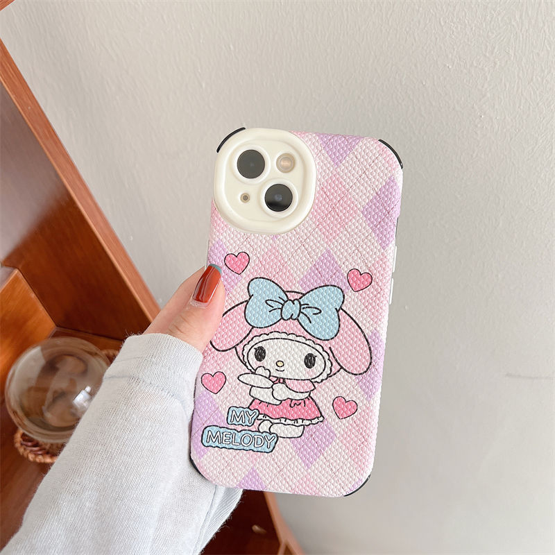 WLY 2-in-1 全被覆保護ケース クロミ&マイメロディ スマホケース 携帯電話ケース