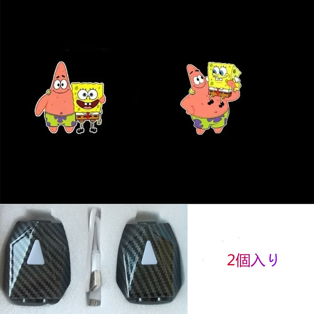 LD 車ドア用 可動の投射らんぷ2個入り / Tom/Minnie/Hello Kitty/Jerry/パイスターとスポンジベビー