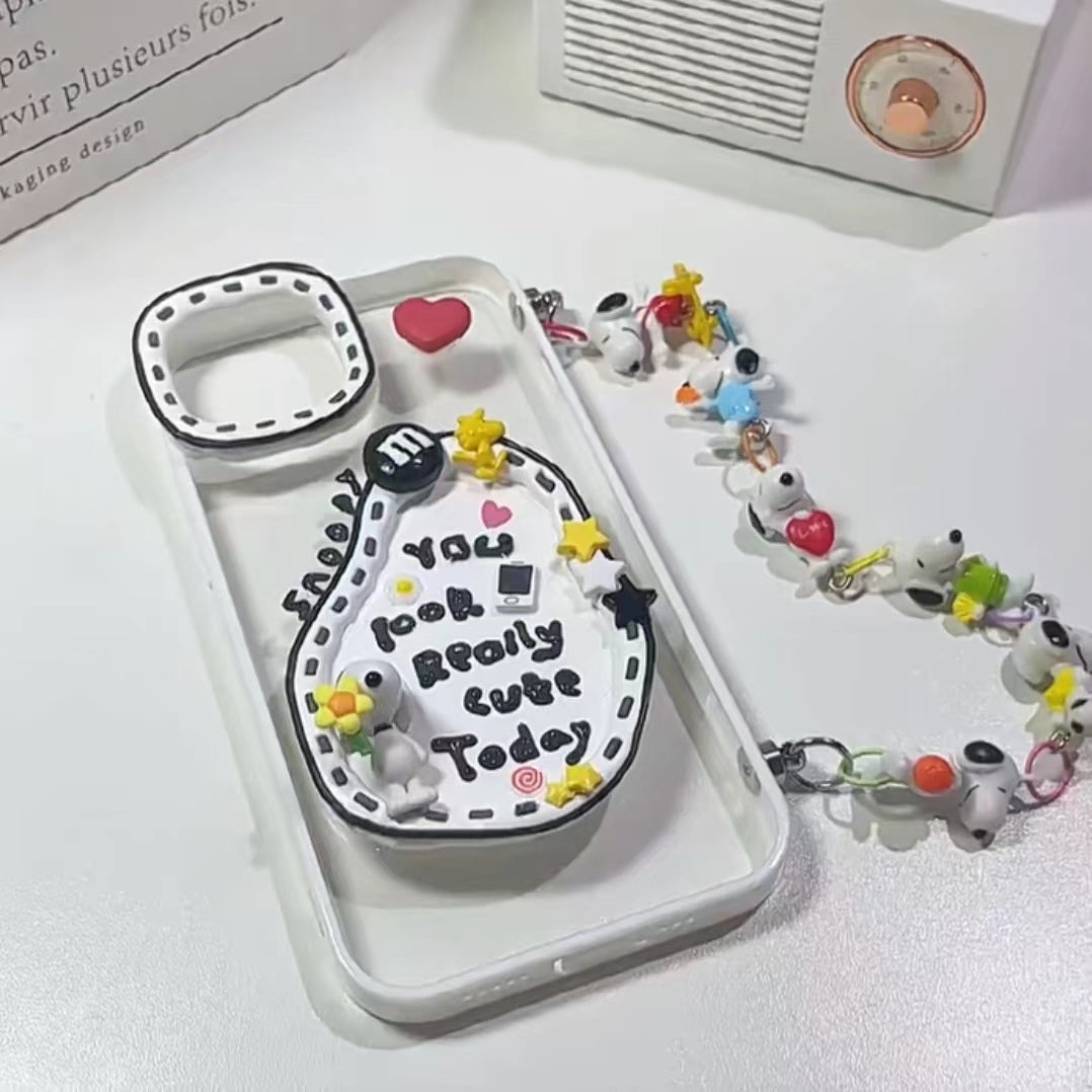 OL 手作り携帯ケース スヌーピー