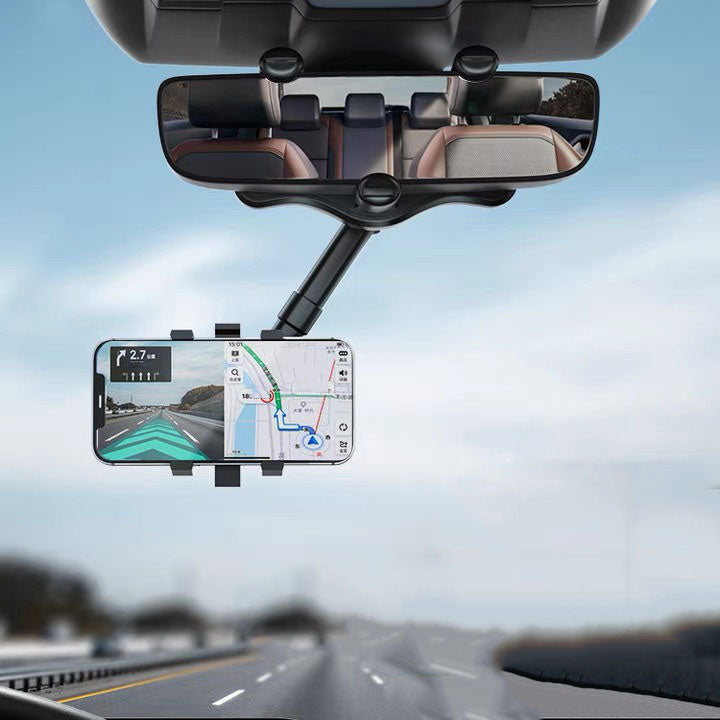 LF 車載用ARナビゲーションブラケット 伸縮 多機能携帯電話ホルダー リアビューミラー