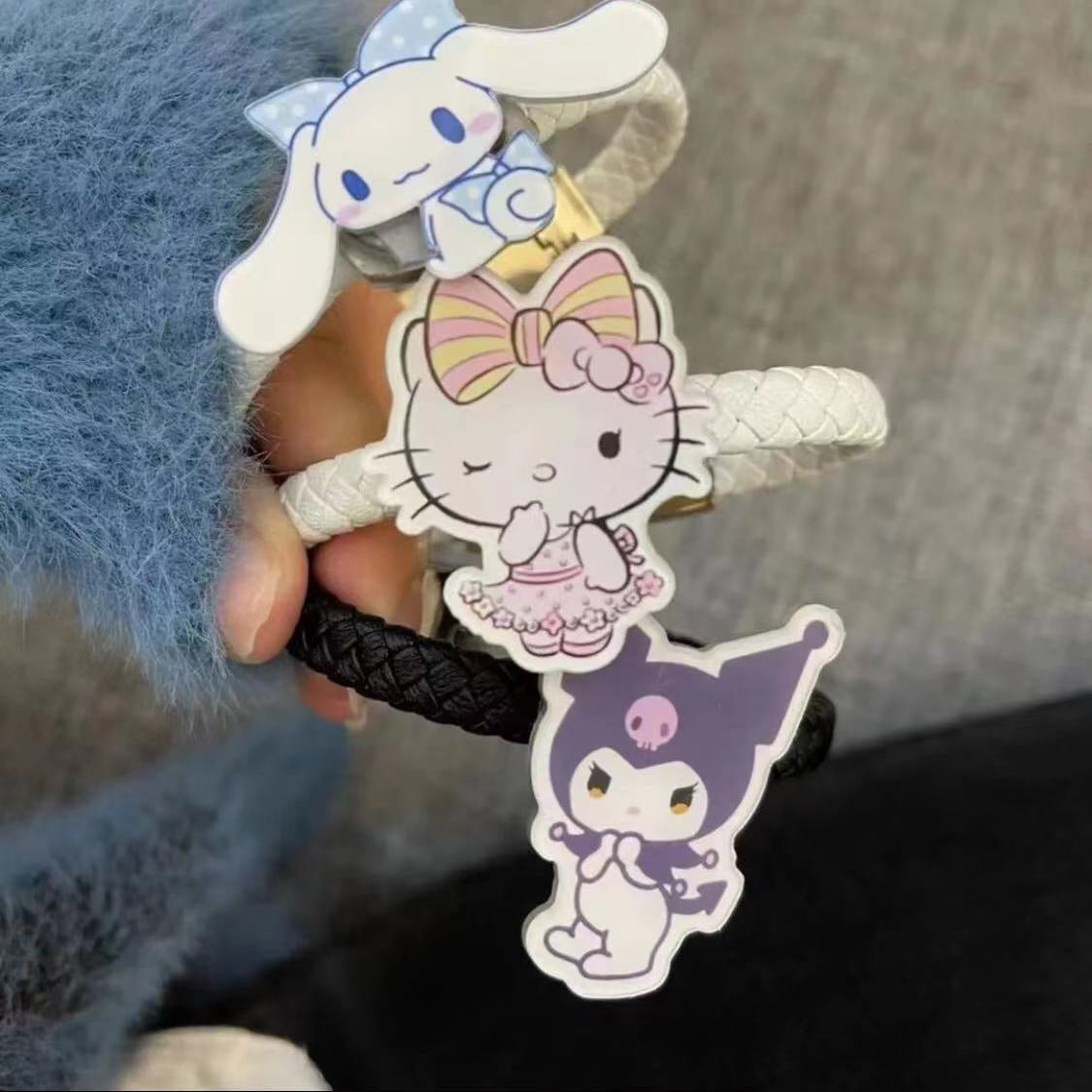 WLY サンリオ 発光 データ線 ブレスレット かわいい キャラクター 充電ケーブル