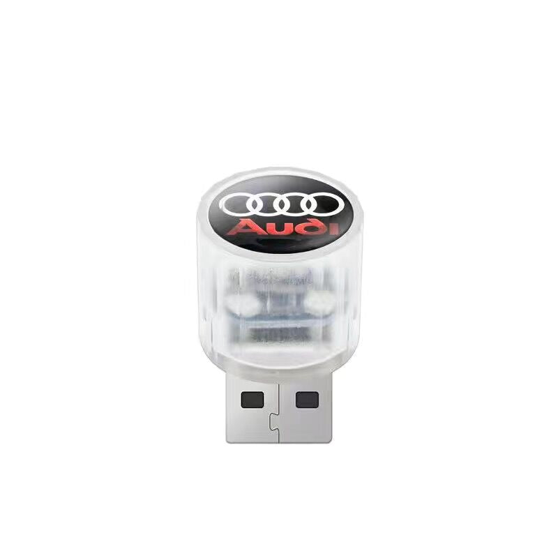 XYW USB 飾り 自動車用ムードランプ LED レインボー 3個入 車用品