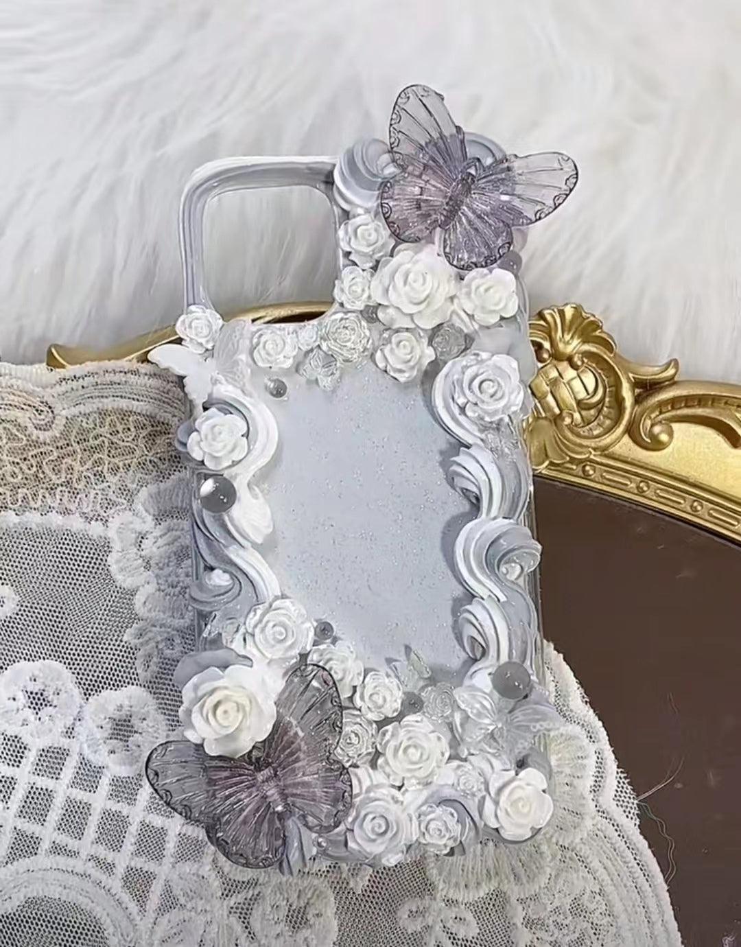 OL.......手作り携帯ケース........バロック