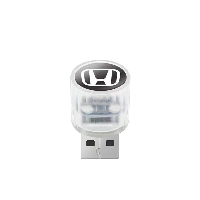 XYW USB 飾り 自動車用ムードランプ LED レインボー 3個入 車用品