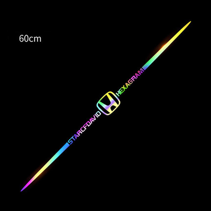 XYW 車のエンブレム 反射ステッカー【レーザー】車体、ドア、リアガラスに使用-2個入