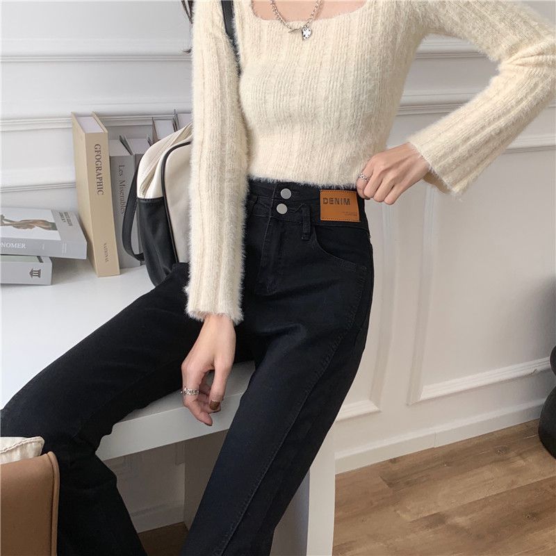 XYW 早春新作 スリットデニム ハイウエストストレッチで着痩せしますのコピー