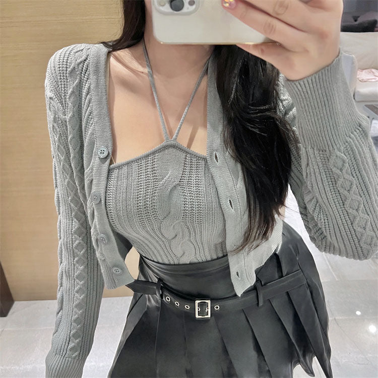 春夏新作 フェミニン キャミソール カーディガン セット ギャルのコピー