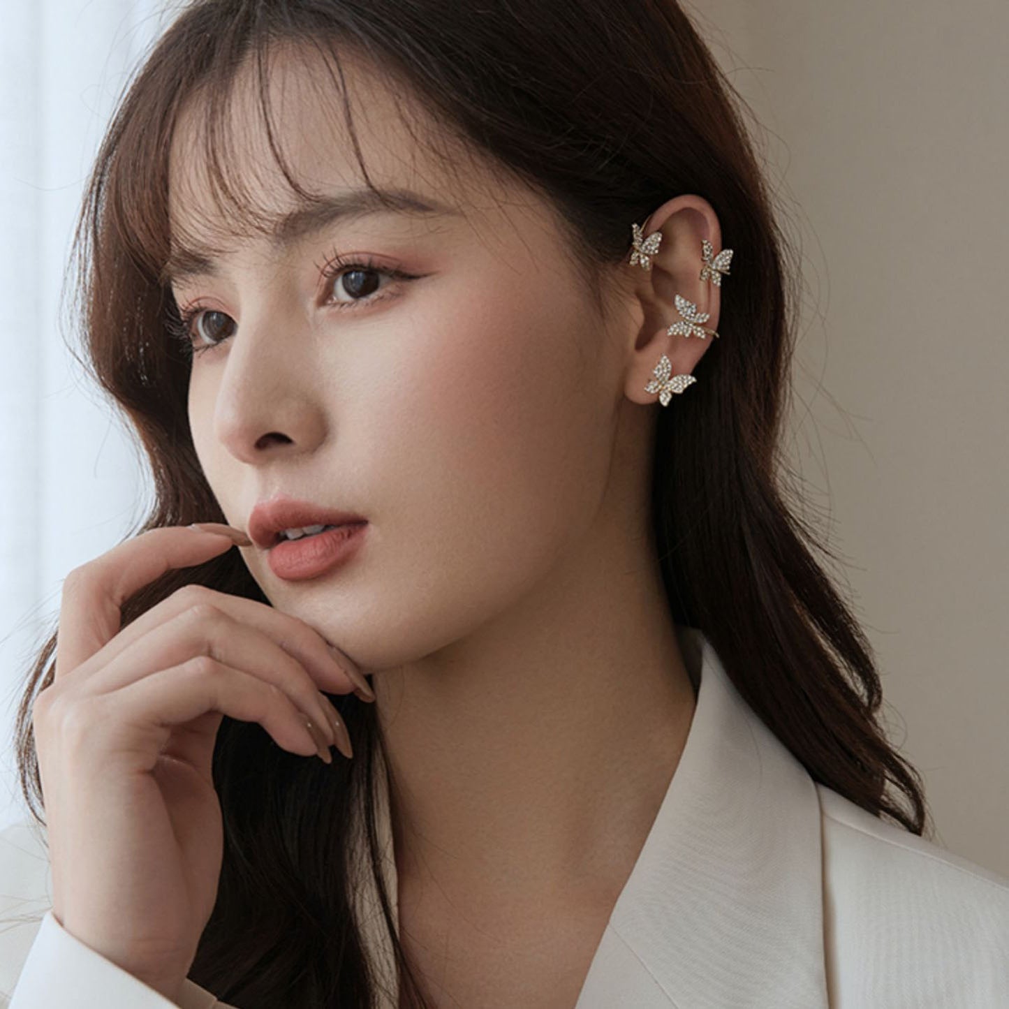 CMC 蝶 バタフライイヤリング イヤーフック