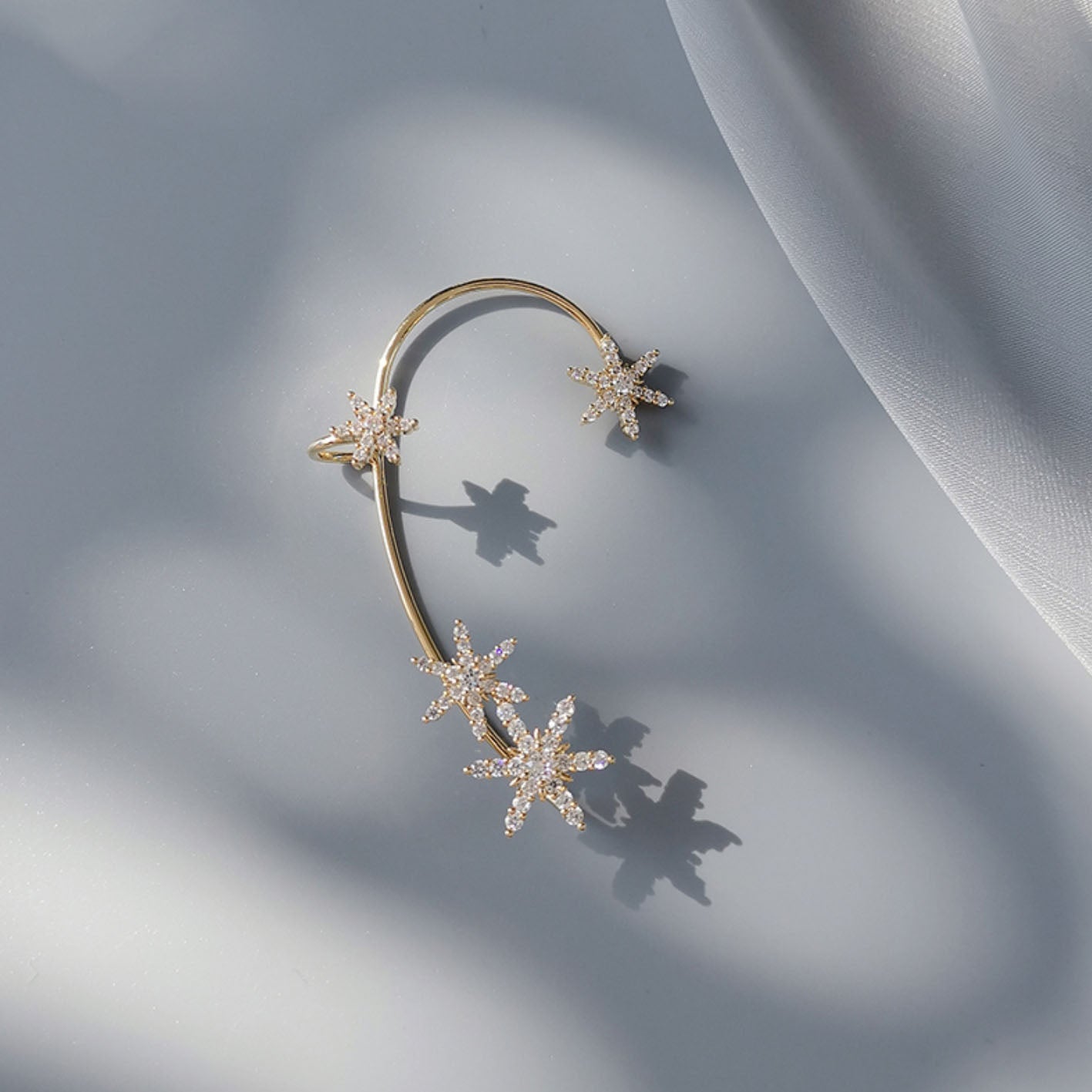 YQQ 六芒星 ろくぼうせい イヤリング イヤーフック