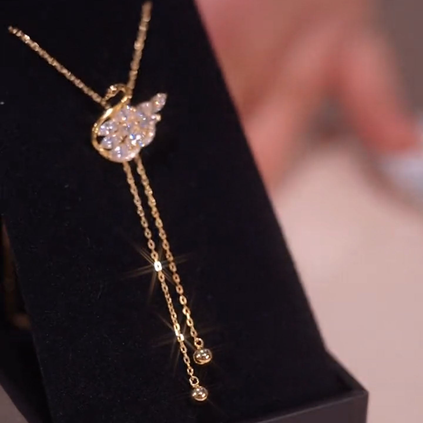 LF 前壳 スワン・ダンス ネックレス Swan Dance エレガント ゴールド