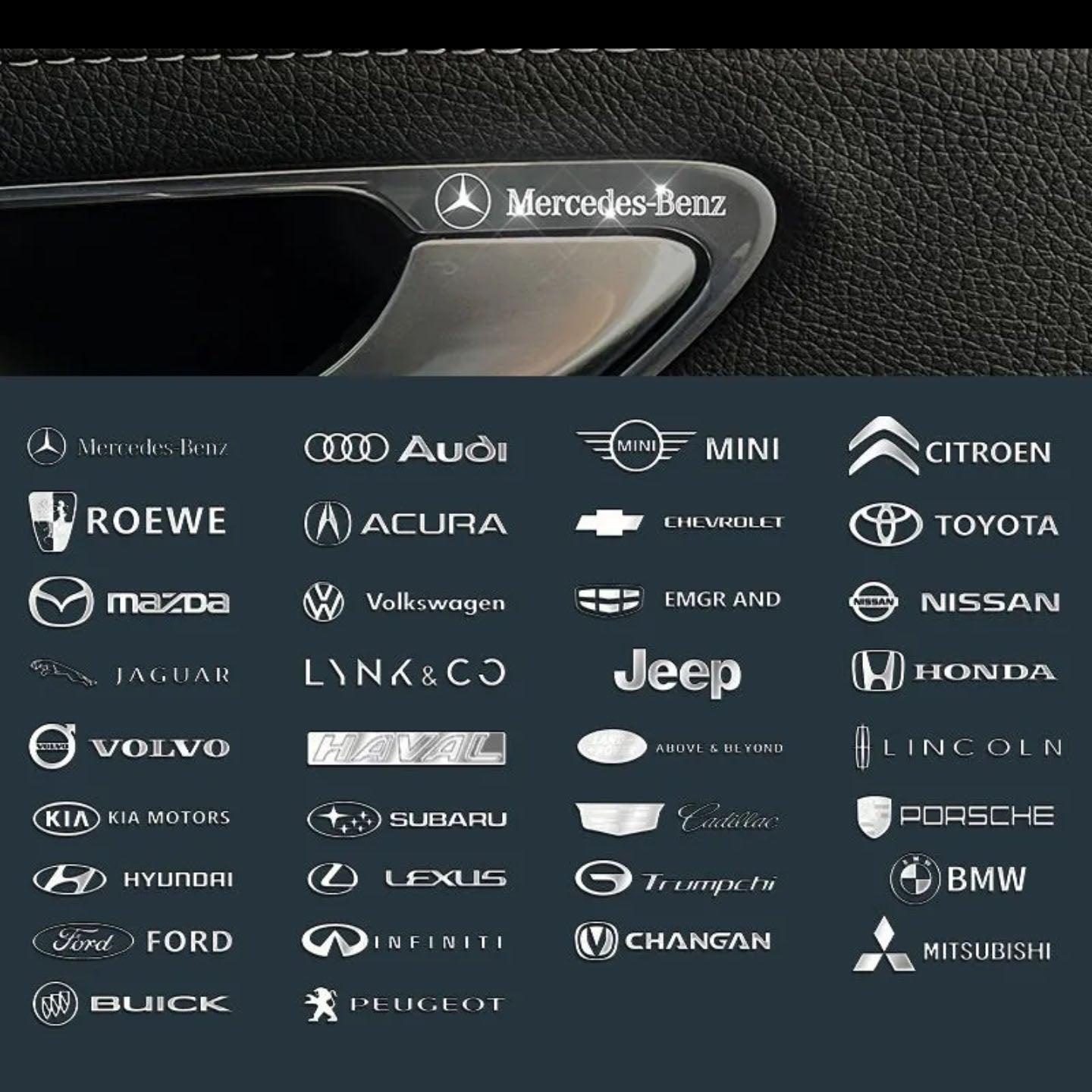 XYW メタル 車のエンブレム ステッカー デコラティブ 10個入