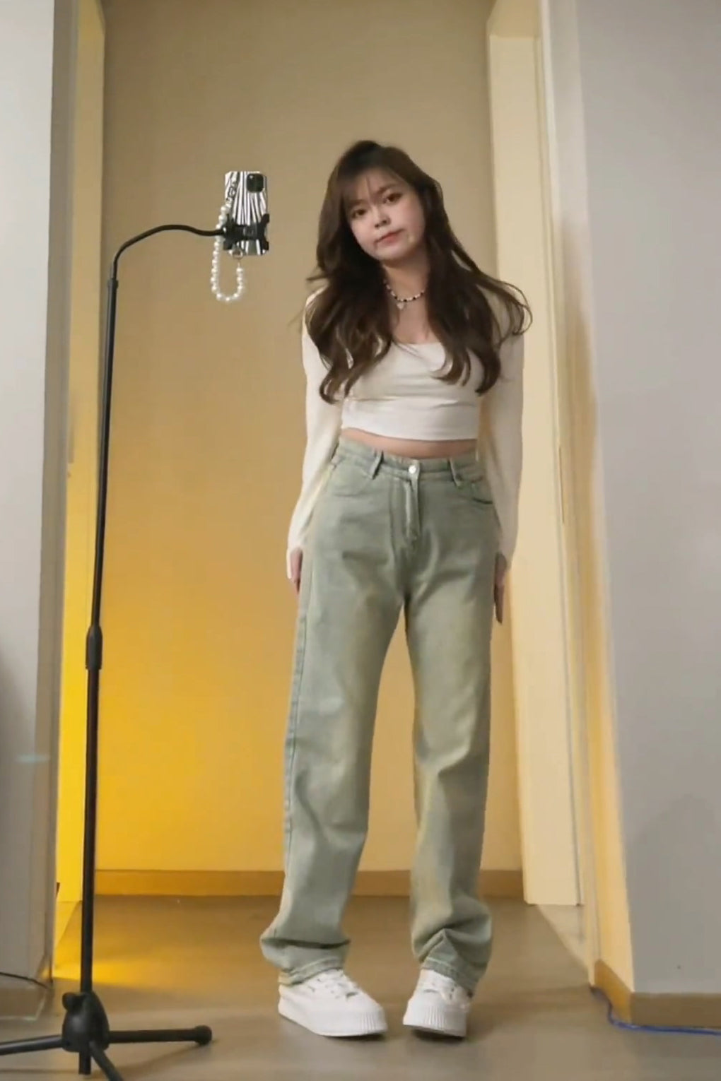 XYW 2023新作 着やせ かっこいい ジーンズ デニムパンツ ロングパンツ