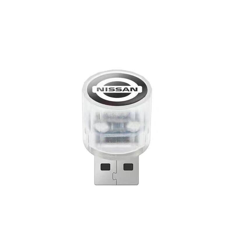 XYW USB 飾り 自動車用ムードランプ LED レインボー 3個入 車用品