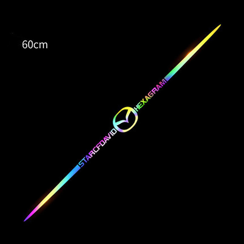XYW 車のエンブレム 反射ステッカー【レーザー】車体、ドア、リアガラスに使用-2個入