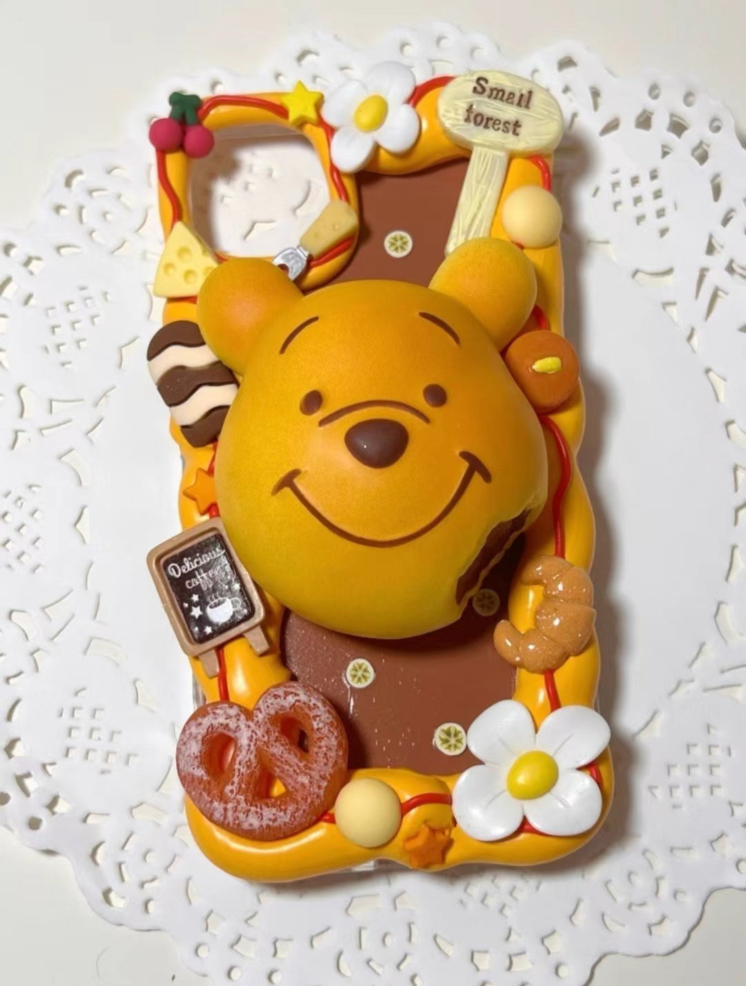 OL 手作り 噗噗 クリーム入り携帯ケース