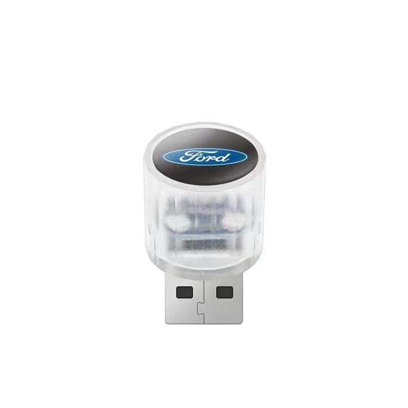 XYW USB 飾り 自動車用ムードランプ LED レインボー 3個入 車用品