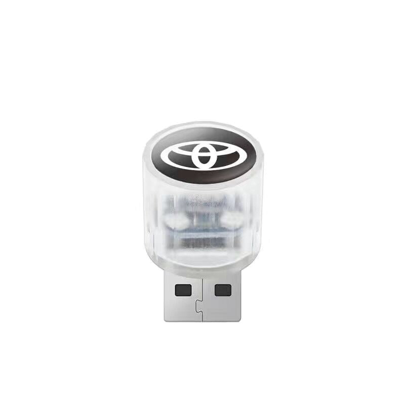 XYW USB 飾り 自動車用ムードランプ LED レインボー 3個入 車用品