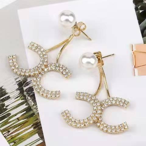 LF 韓国流行 デュアルC ピアス 気品 美しい