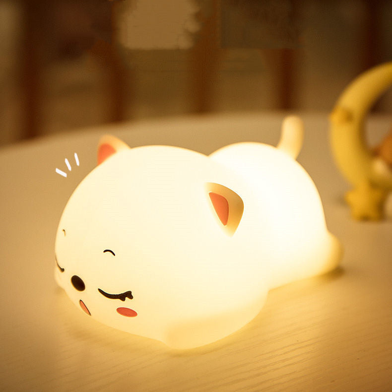 YQQA04 可愛さ 眠り猫 ナイトライト タッチセンシティブ 柔らかい 電気