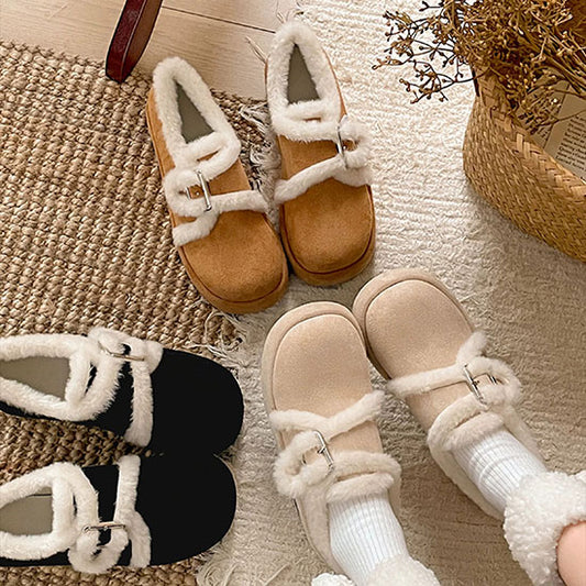 LF  厚底  モコモコ  スノーブーツ  かわいい  オシャレ