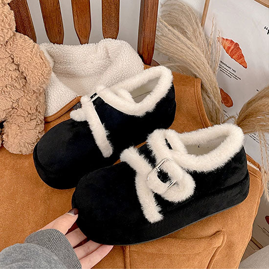 LF  厚底  モコモコ  スノーブーツ  かわいい  オシャレ