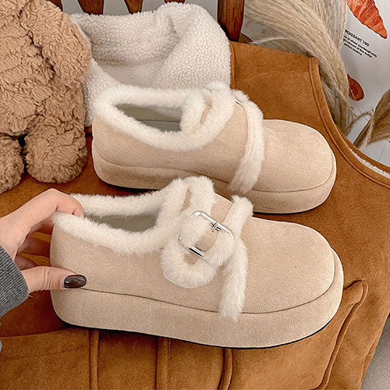 LF  厚底  モコモコ  スノーブーツ  かわいい  オシャレ