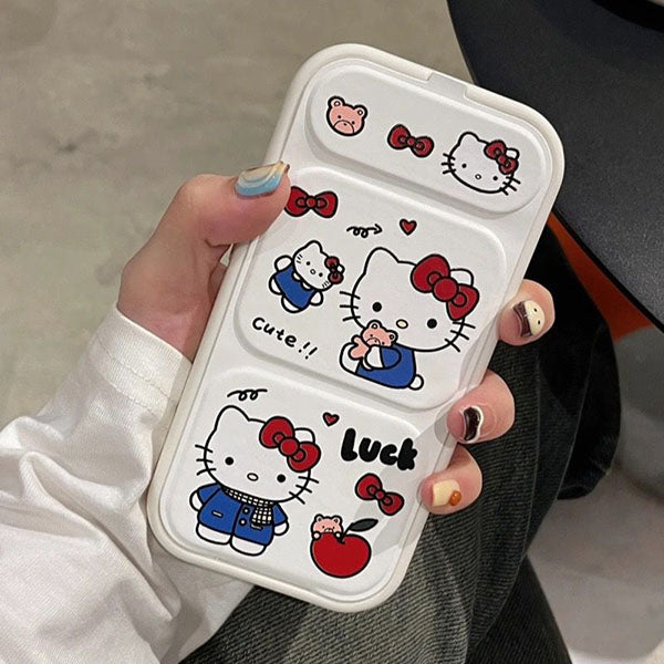 LF  折畳みブラケット付き携帯ケース スマホケース  携帯電話ケース  ハローキティ  Hello Kitty