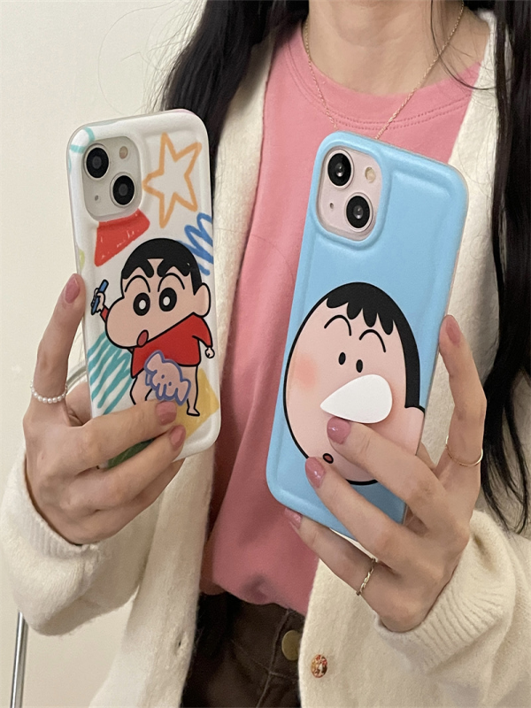 YQQ  回転 キャラクター スマホケース  携帯電話ケース 可愛い  面白い